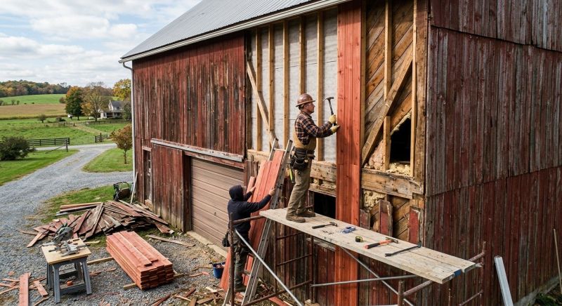 Barn Siding Replacement in Essex Junction, VT