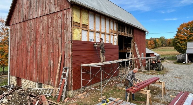 Barn Siding Replacement in Plattsburgh, NY