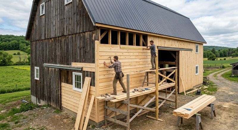 Barn Wood Siding Installation in Burlington, VT