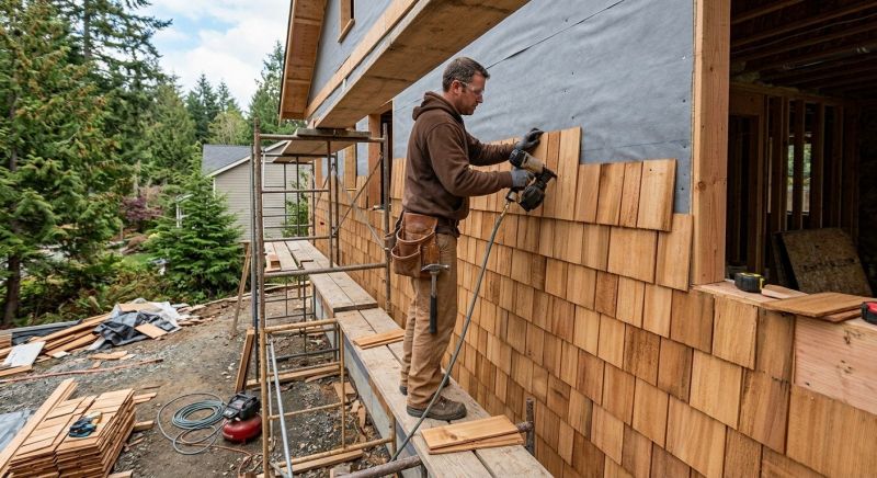 Cedar Siding Installation in South Burlington, VT