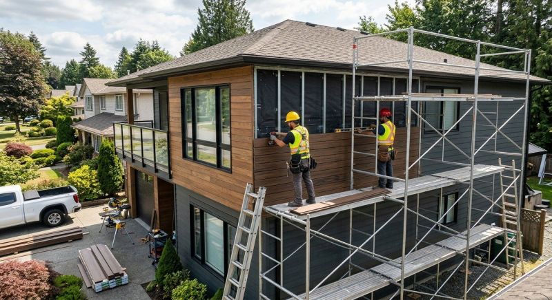 Facade Cladding Installation in Burlington, VT