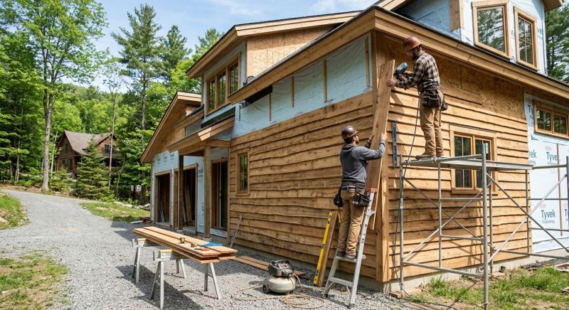 Faux Wood Siding Installation in Franklin County, VT