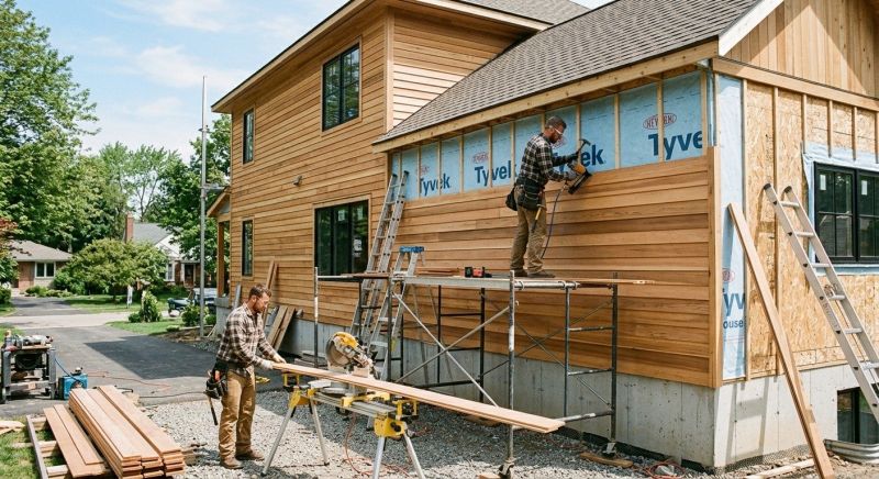 Faux Wood Siding Installation in Burlington, VT