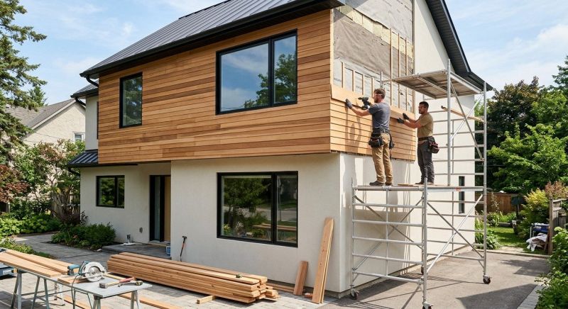 Faux Wood Siding Installation in Waterbury, VT