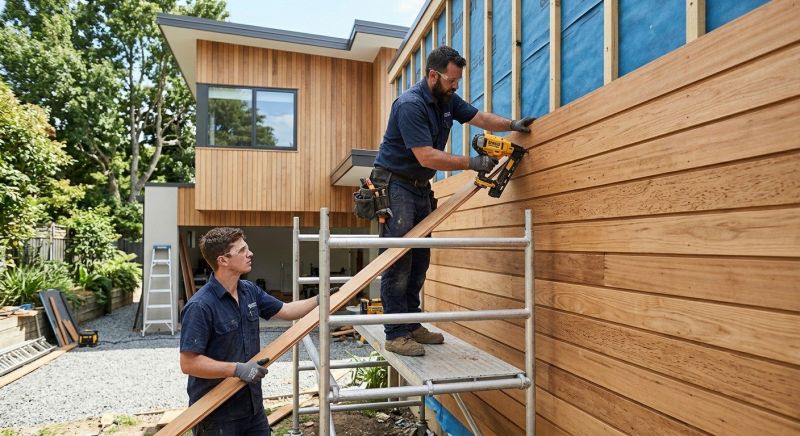 Hardwood Cladding Installation in Burlington, VT