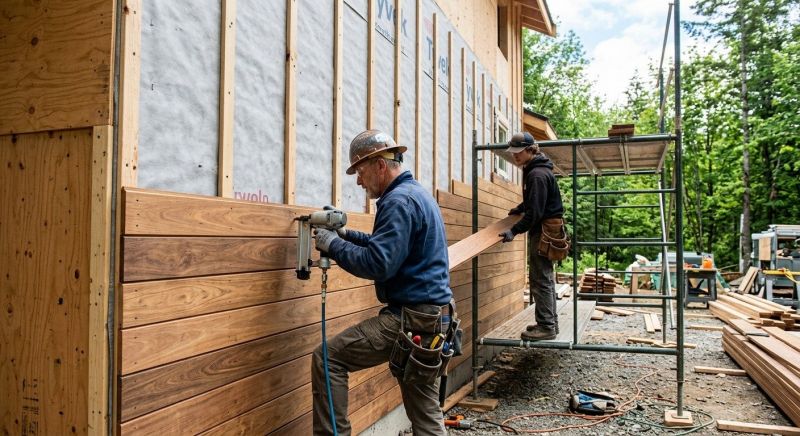 Hardwood Siding Installation in South Burlington, VT