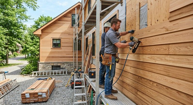 Hardwood Siding Installation in Williston, VT