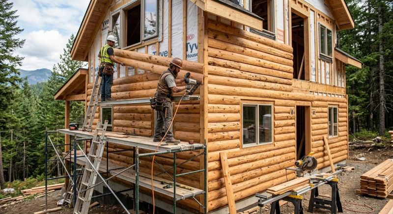 Log Siding Installation in Essex Junction, VT