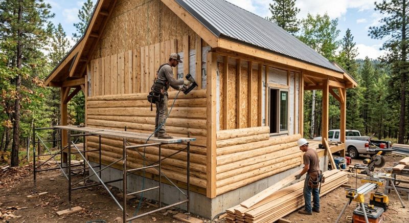 Log Siding Installation in Burlington, VT