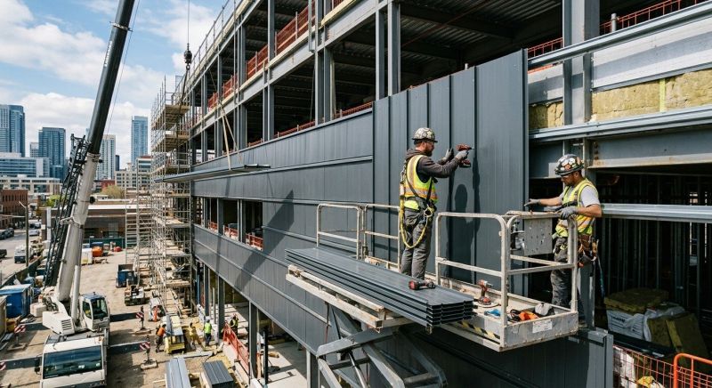 Metal Cladding Installation in Burlington, VT