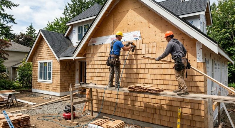 Shake Siding Installation in Huntington, VT