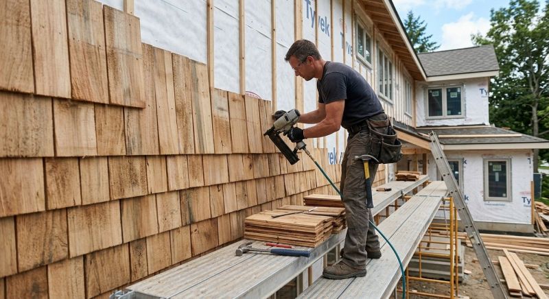 Shake Siding Installation in Williston, VT