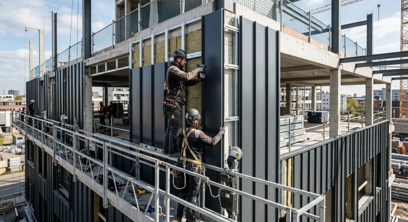Steel Cladding Installation in Burlington, VT