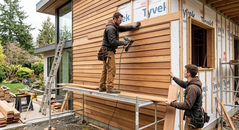 Wood Cladding Installation in Colchester, VT