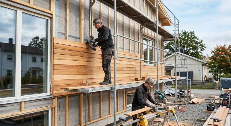 Wood Cladding Installation in Burlington, VT