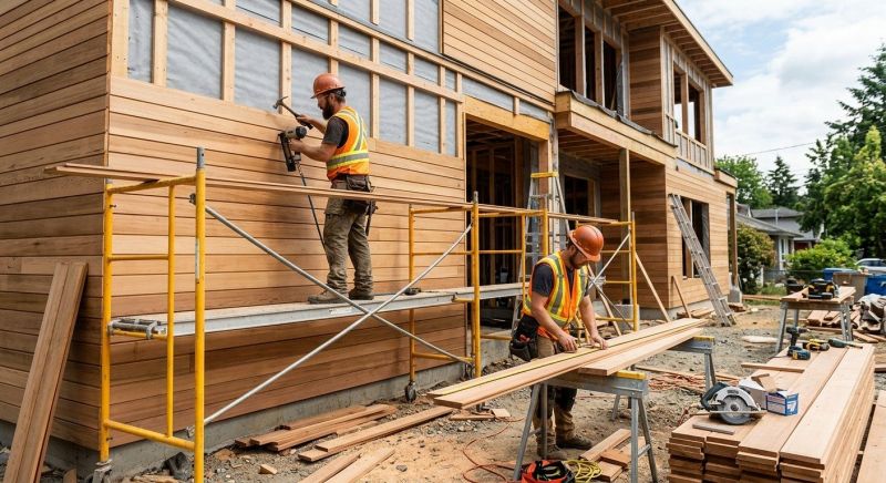 Wood Cladding Installation in Willsboro, NY