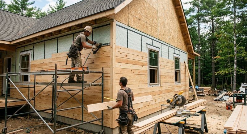 Wood Plank Siding Installation in Burlington, VT