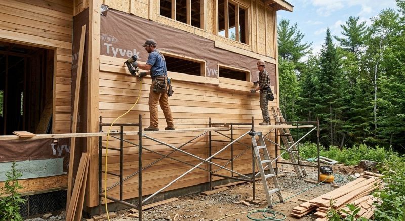 Wood Siding Installation in Milton, VT